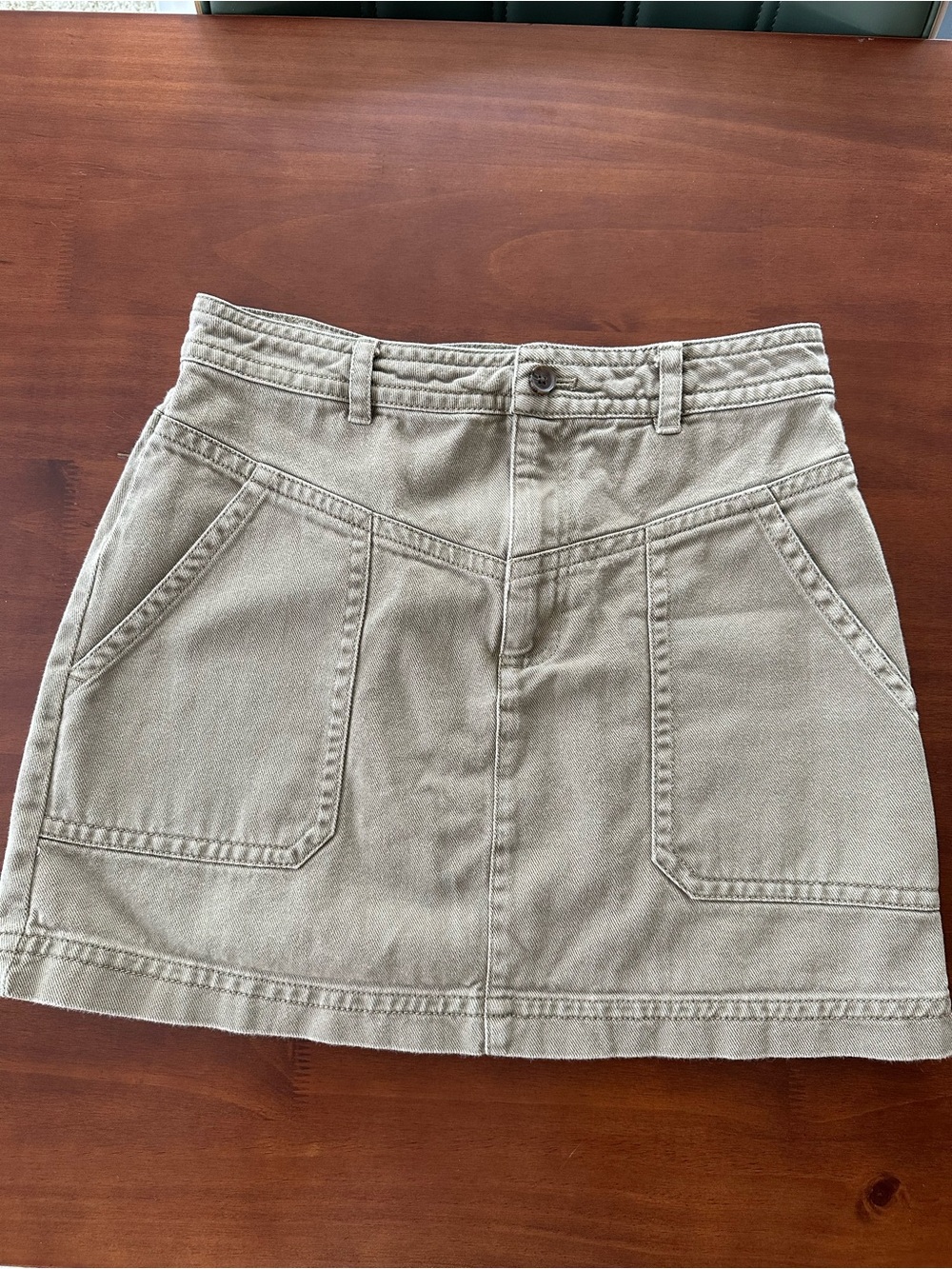Banana Republic Khaki Utility Mini Skirt - Light Tan